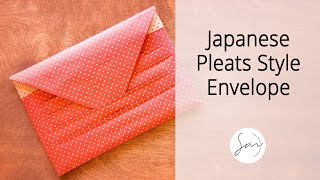 Pleats Envelope  Japanese Gift Wrapping [upl. by Eenej965]