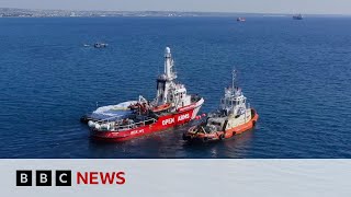 First Gaza aid ship sets off from Cyprus  BBC News [upl. by Helman]