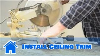 Trim amp Molding  How to Install Ceiling Trim [upl. by Sredna238]