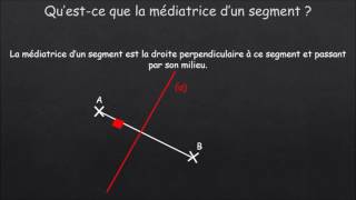 Qu’est ce que la médiatrice d’un segment [upl. by Arie]