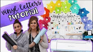 Vinyl Letters Tutorial  Cutting On a Cricut [upl. by Judd128]