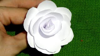 CÓMO HACER una FLOR DE PAPEL EN 5 MINUTOS [upl. by Paulo]