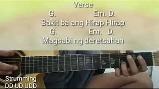 Masyado pang maaga  Lyrics  Guitar Chords Tutorial  BenampBen [upl. by Nazarius393]