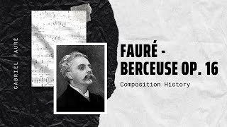 Fauré  Berceuse Op 16 [upl. by Vaientina]