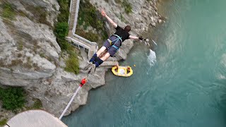 Kawarau Bridge Bungy Jump in Queenstown New Zealand [upl. by Jarred]