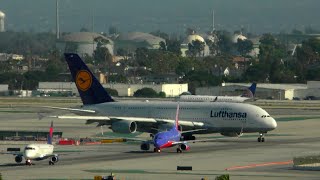 LAX Los Angeles Airport Live with ATC [upl. by Addam]