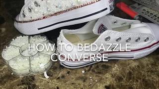 DIY  How To Bedazzle Converse [upl. by Narual]