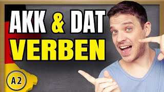 Verben mit Dativ amp Akkusativ  German verbs with accusative amp dative  Grammar explained [upl. by Rhyner]