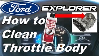 Ford Explorer Rough IdleIdling  How To Clean Throttle Body [upl. by Gilbert]