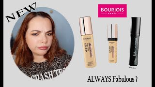 BOURJOIS ALWAYS FABULOUS FOND DE TEINT ET CONCEALER  MASCARA VOLUME REVEAL [upl. by Holmen]