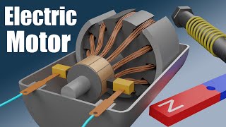 How does an Electric Motor work DC Motor [upl. by Ynahteb]