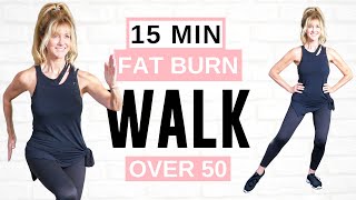 15 Minute FAT BURNING Indoor Walking Workout Full Body [upl. by Essa905]