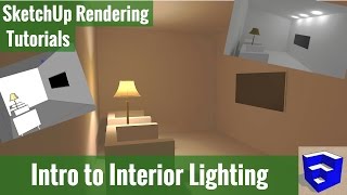 Rendering in SketchUp  Intro to Interior Lighting [upl. by Merkle]