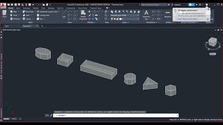 How To Draw Basic 3D shapes in AutoCAD [upl. by Ulphiah725]