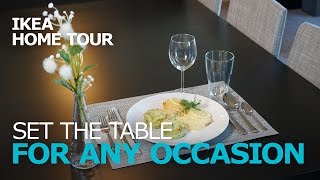 How to Set a Table  IKEA Home Tour [upl. by Esital866]