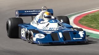 Legendary 6wheeled 1977 Tyrrell P34 F1 Car at Imola Circuit [upl. by Nirual]