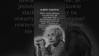 ALBERT EINSTEIN Cytat na dziś 837 [upl. by Hpeseoj]