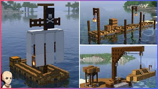 Minecraft 10 Pirate Build Hacks and Ideas [upl. by Inoue]