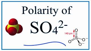 Is SO42 Polar or Nonpolar sulfate ion [upl. by Marya]