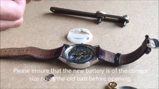 How to replace a Fossil watch battery [upl. by Yrolg]