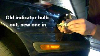 Volvo S40  V40 Front Indicator Bulb Change [upl. by Palila]