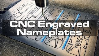 CNCEngraved Aluminum Nameplates [upl. by Aronle75]