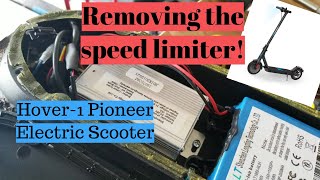 Speed Limiter Removal Hover1 Pioneer Electric Scooter speedhack [upl. by Enaitsirhc]