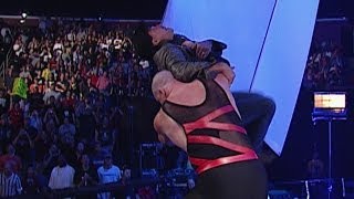 Kane chokeslams Eric Bischoff off the stage [upl. by Maegan]