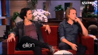 Ylvis The Fox  the whole interview at The Ellen Degeneres Show [upl. by Noyek566]