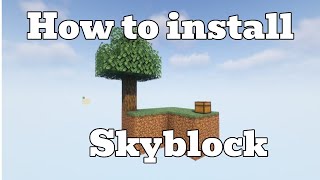 How to Install Minecraft Skyblock 119 [upl. by Burroughs527]