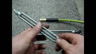 DIY ClampTite Wire Clamping Clone Using Turnbuckles [upl. by Knick]