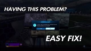 HOW TO FIX NOT CONNECTING TO EPIC ONLINE SERVICES GLITCH  Easy Rocket League Glitch Fix [upl. by Aissert]