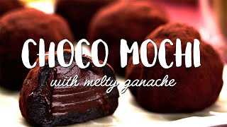 Chocolate Filled Mochi Recipe チョコ餅 [upl. by Arimihc]