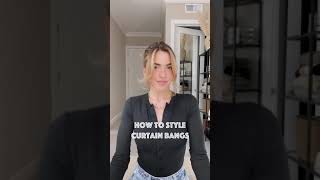 HOW TO STYLE CURTAIN BANGS [upl. by Lusa]