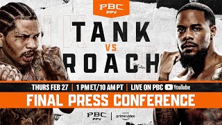 Tank vs Roach FINAL PRESS CONFERENCE  TankRoach [upl. by Areema74]