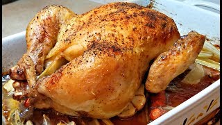 How to Cook Roast Chicken  Baked Chicken Recipe  Oven Roasted Chicken [upl. by Britton19]