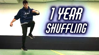 1 Year Shuffle Dance Transformation [upl. by Naujed212]