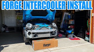 Installing a BIGGER FORGE INTERCOOLER  Mini Cooper F56 Intercooler Install [upl. by Agnes]