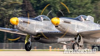 XP82 Twin Mustang Flybys  EAA AirVenture Oshkosh 2019 [upl. by Fae]