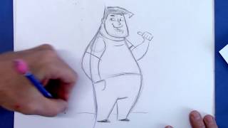 How to Draw a Cartoon People  for Beginners [upl. by Nagy502]