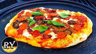 Grilled Pizza On The Weber Kettle [upl. by Yras]