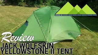 Jack Wolfskin Yellowstone 2 Tent Review [upl. by Tehr]