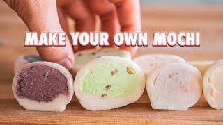 4 Ingredient Homemade Mochi Ice Cream [upl. by Bristow91]