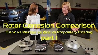 Rotor Corrosion Comparison  Blank vs Painted vs Zinc vs Coating Part 1 [upl. by Natlus]