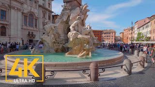 Rome Italy  4K Virtual Walking Tour around the City  Travel Guide [upl. by Candra]