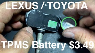 Lexus  Toyota TPMS Sensor Battery Replacement [upl. by Niawd]