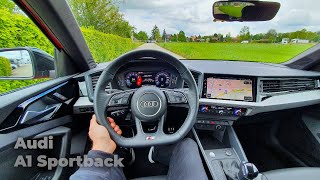 New Audi A1 Sportback SLine 2021 Test Drive Review POV [upl. by Hpesojnhoj]