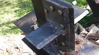 New Homemade Bolt On 4 Way Wedge for Log Splitter [upl. by Vaules636]