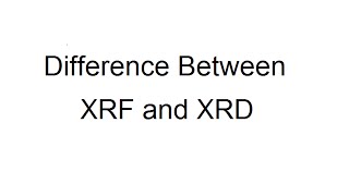 Difference Between XRF and XRD [upl. by Atekihs]