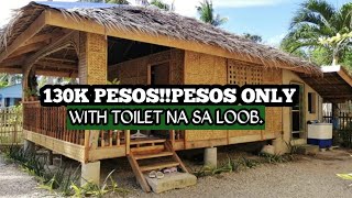 BAHAY KUBO DESIGN IN PHILIPPINES🇵🇭BAMBOO HOUSE WORTH OF 130K PESOS [upl. by Hanonew]